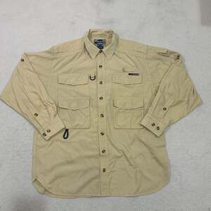 ExOfficio Adventure Wear Men's Long Sleeve Fishing Safari Shirt, Tan